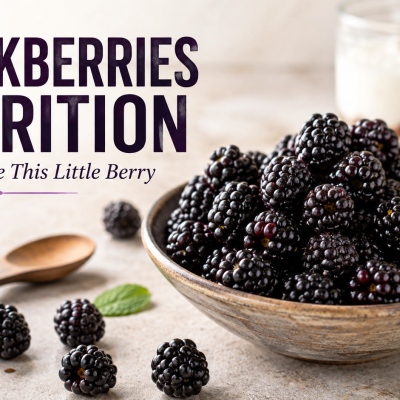 Fresh blackberries with key nutrients that support a healthy diet.